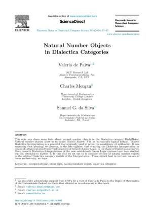 Natural Number Objects in Dialectica Categories