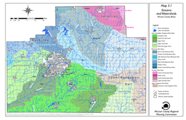 Map 3.1 Streams and Watersheds