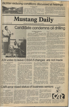 Mustang Daily, October 24, 1980