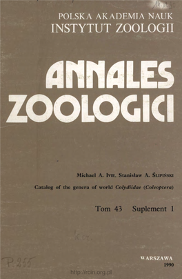 Catalog of the Genera of World Colydiidae