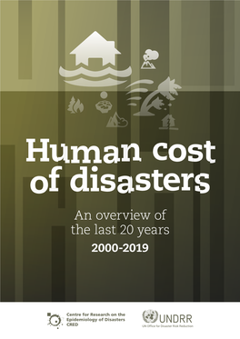 Human Costs of Disasters. an Overview of the Last 20 Years, 2000-2019