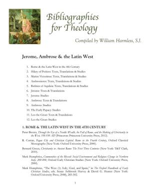 Jerome, Ambrose & the Latin West