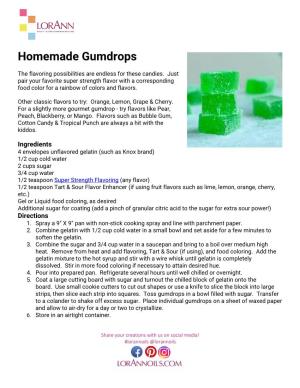 Homemade Gumdrops