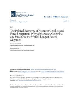 The Political Economy of Resource Conflicts and Forced Migration