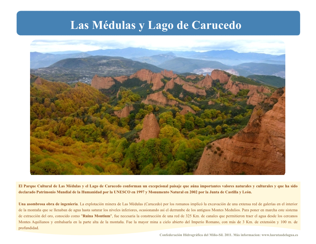 Las Médulas Y Lago De Carucedo