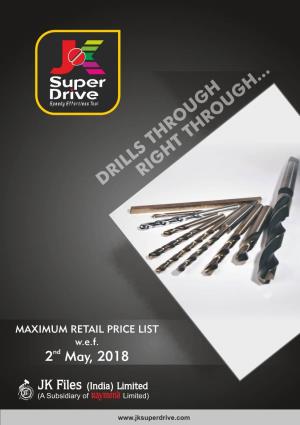 JK-Drills Price List 02052018