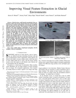 Improving Visual Feature Extraction in Glacial Environments Steven D