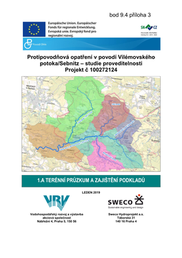 Protipovodňová Opatření V Povodí Vilémovského Potoka/Sebnitz – Studie Proveditelnosti Projekt Č 100272124