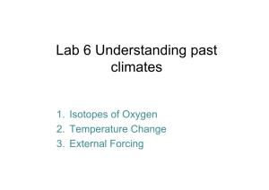 Lab 6 Understanding Past Climates
