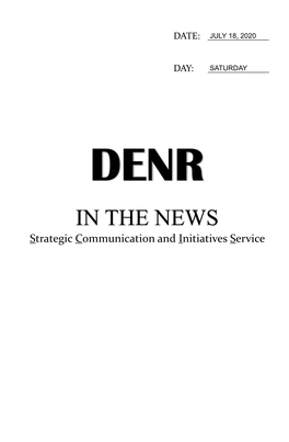IN the NEWS Strategic Communication and Initiatives Service
