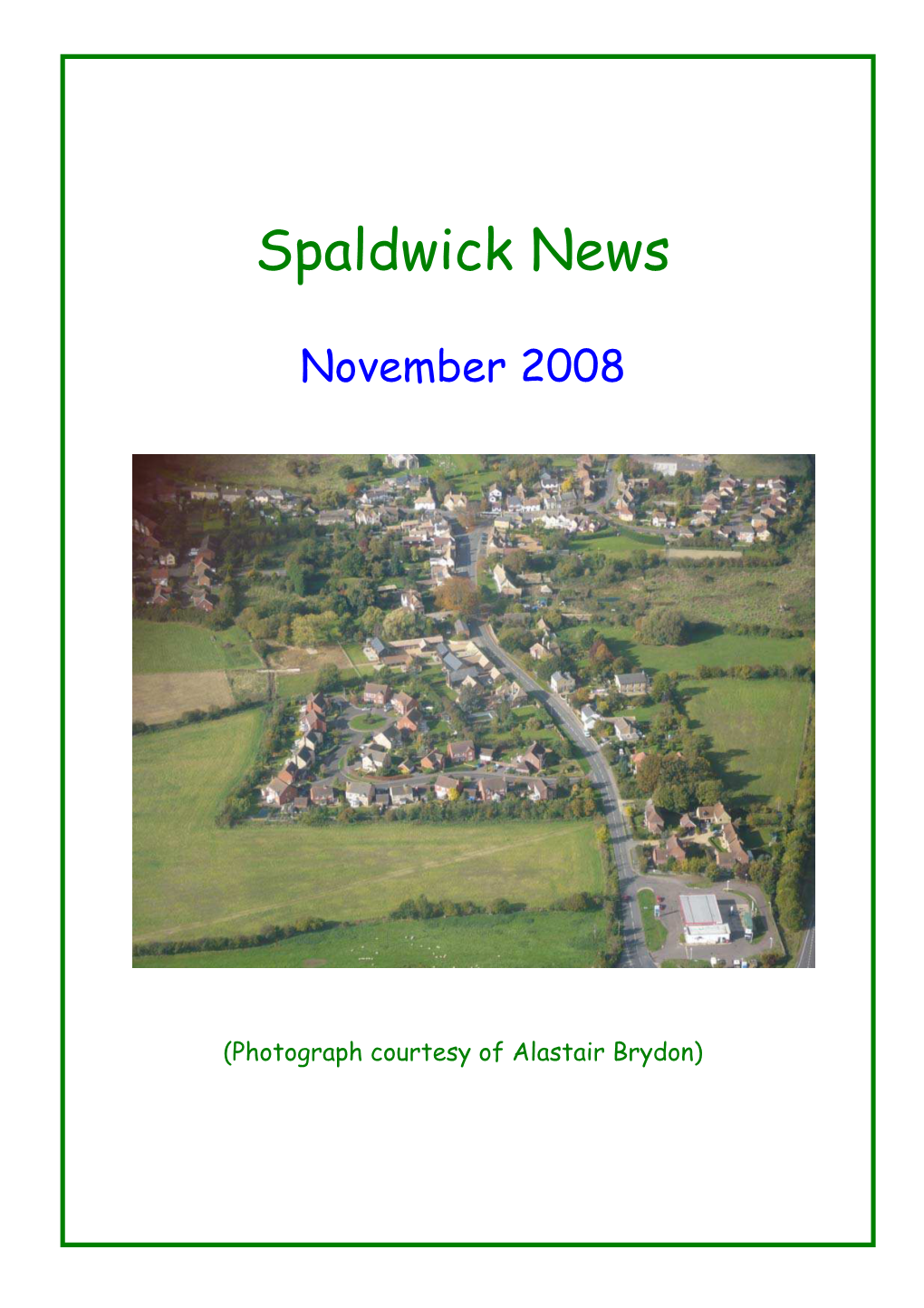 Spaldwick News