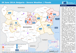 Bulgaria - Severe Weather / Floods