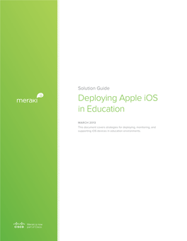 Deploying Apple Ios in Education