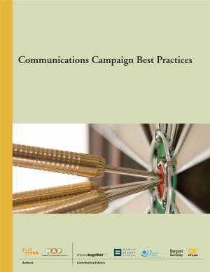 Communications Campaign Best Practices