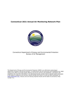 Draft Connecticut 2021 Air Monitoring Network Plan