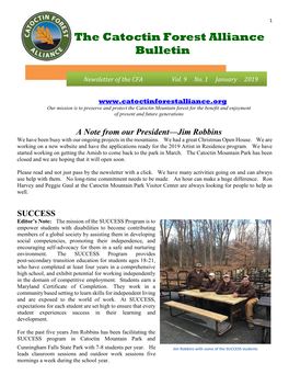 The Catoctin Forest Alliance Bulletin