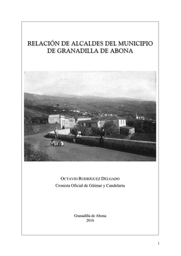Artículo-ALCALDES DE GRANADILLA DE ABONA