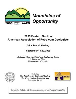 Mountains of Opportunity; 2005 Eastern Section American