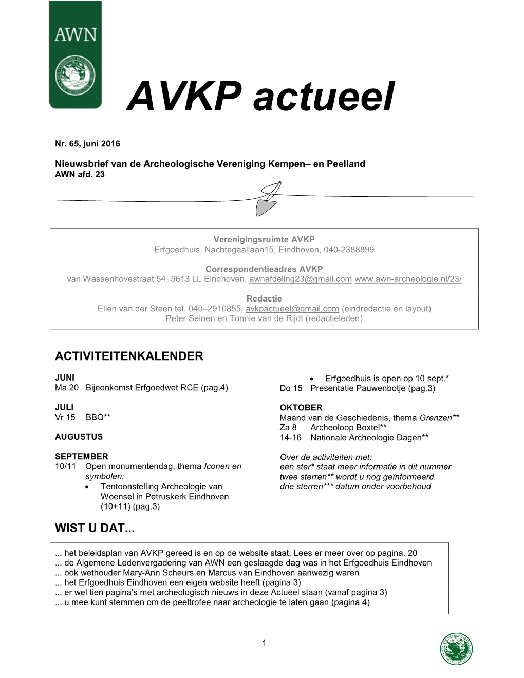 AVKP-Actueel Nr 65