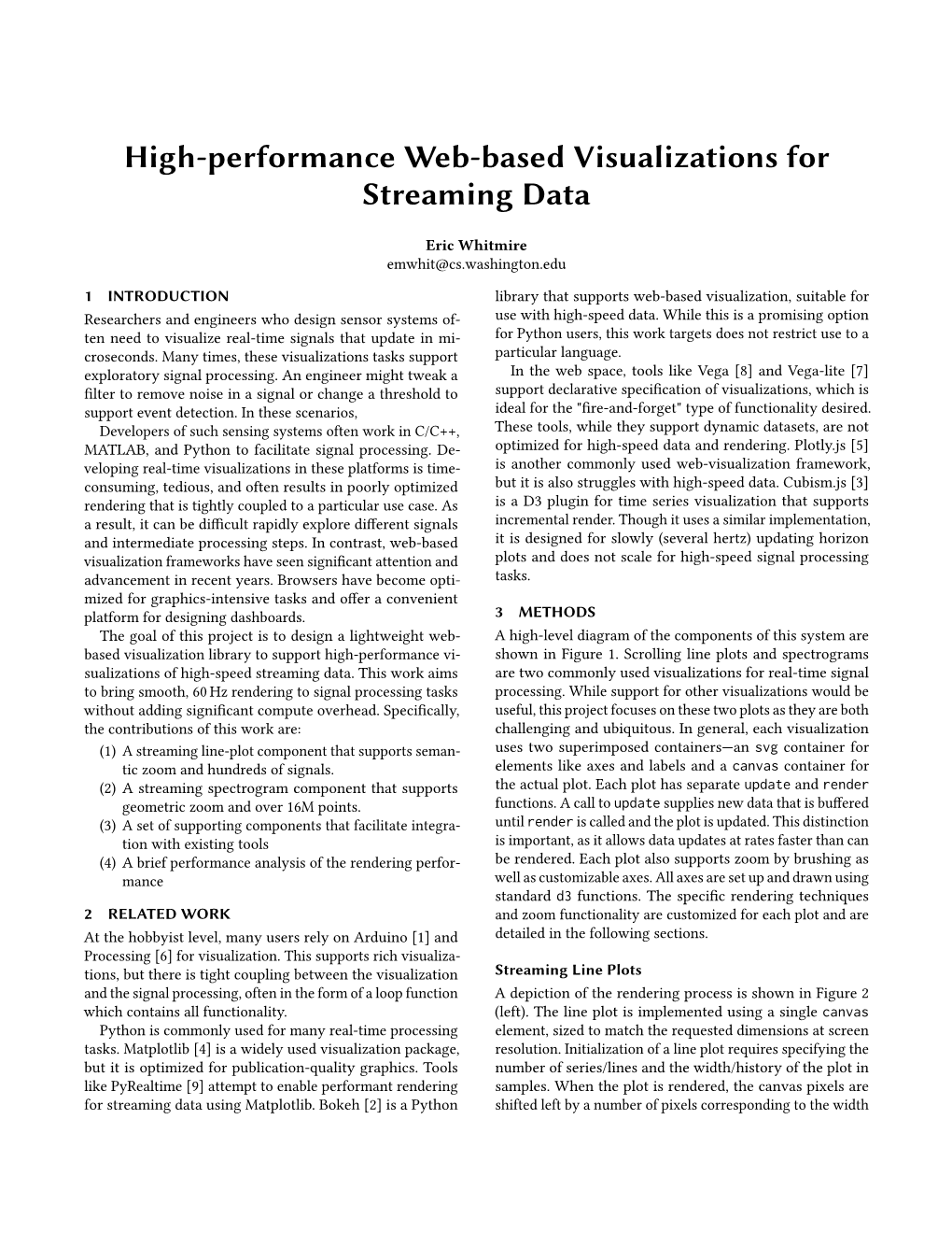 High-Performance Web-Based Visualizations for Streaming Data