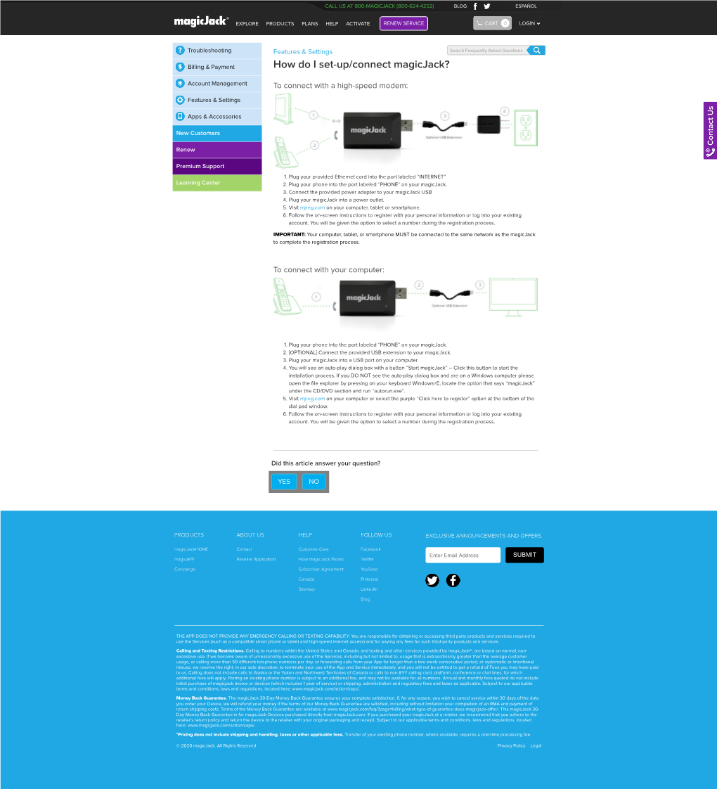 How Do I Set-Up Connect Magicjack.Pdf