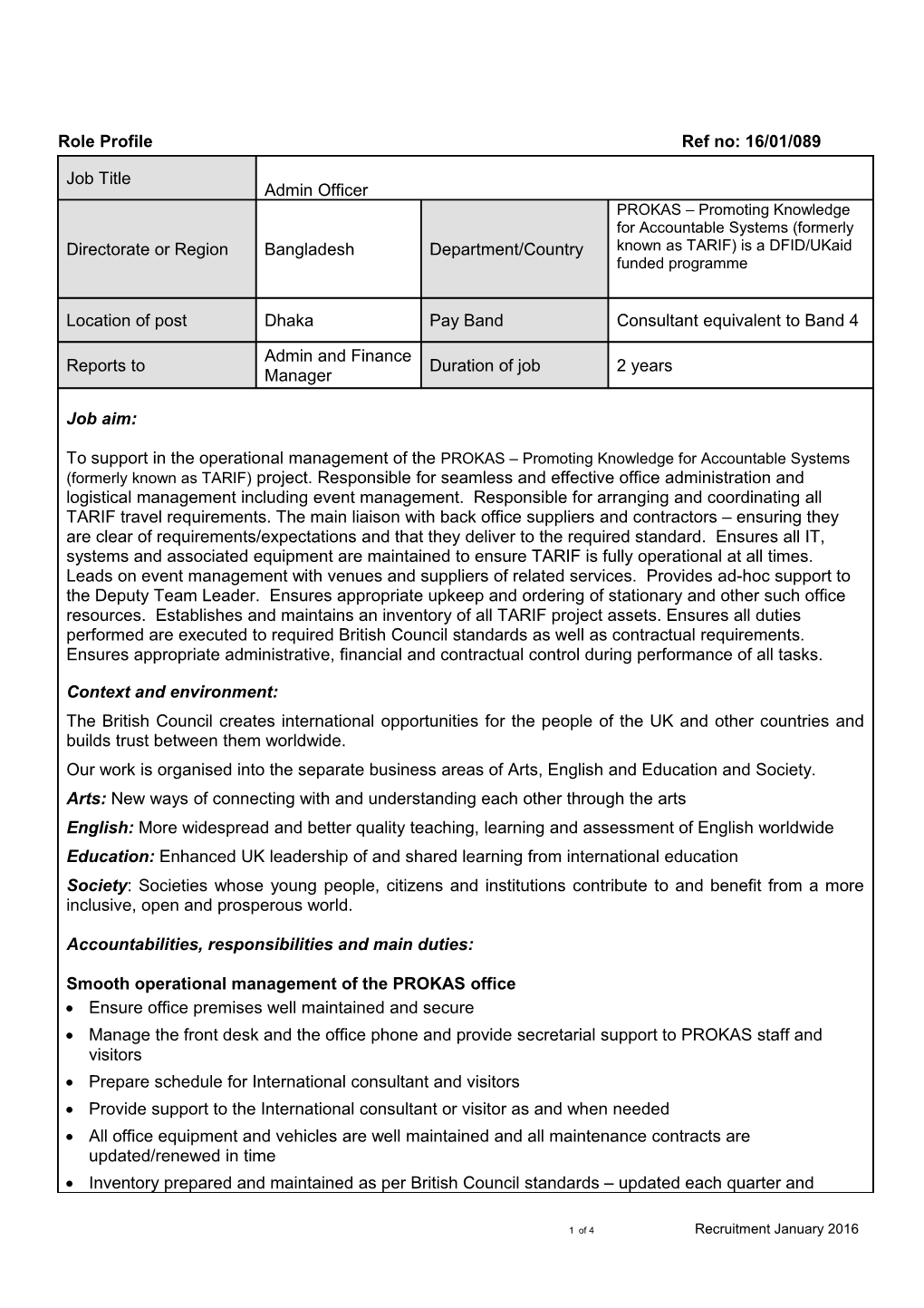 Role Profile Template s7