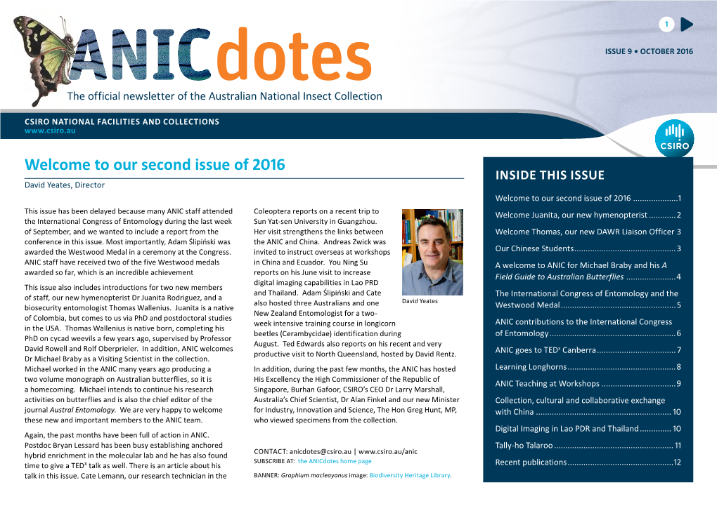 Anicdotes • ISSUE 1 AUGUST 2012