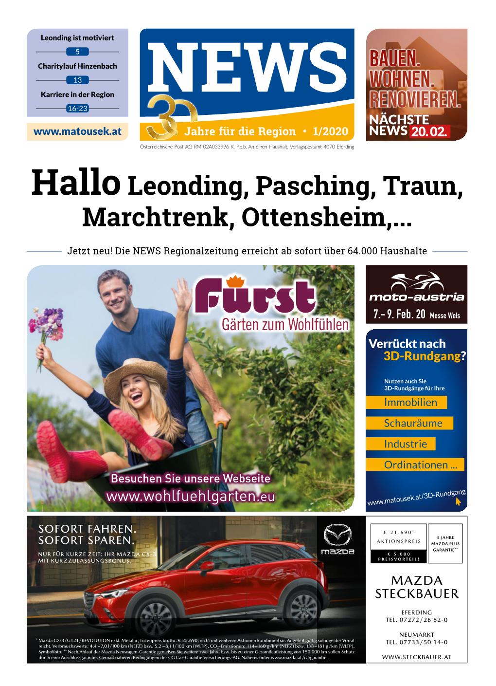 Halloleonding, Pasching, Traun, Marchtrenk, Ottensheim