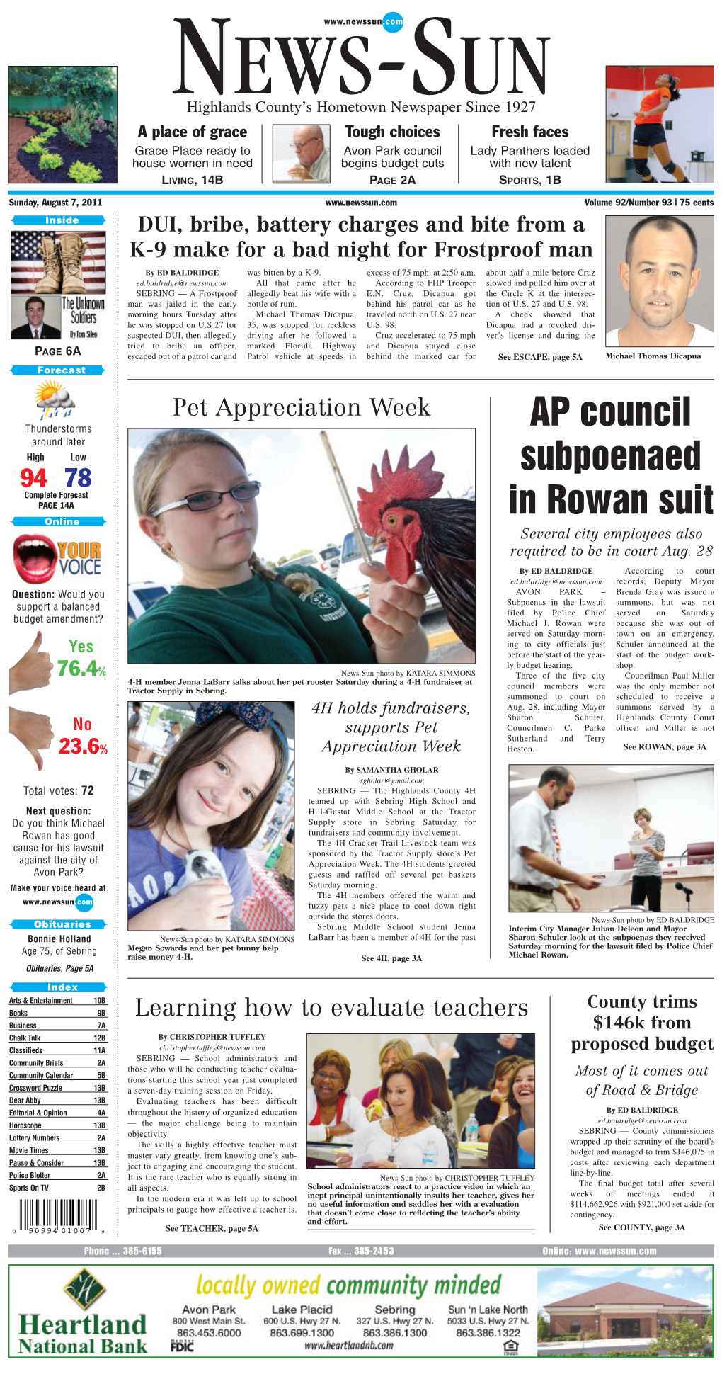 AP Council Subpoenaed in Rowan Suit