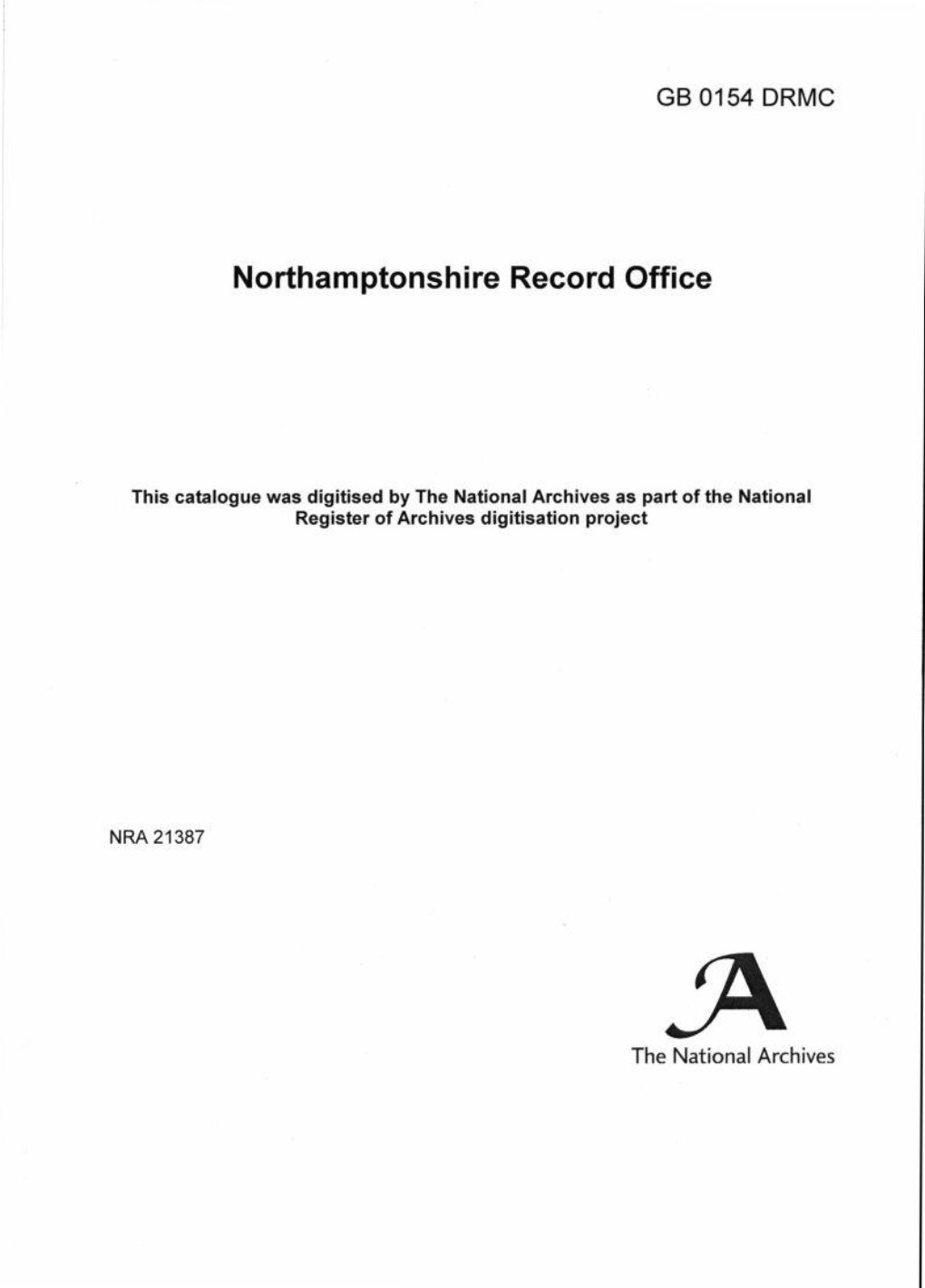 Northamptonshire Record Office