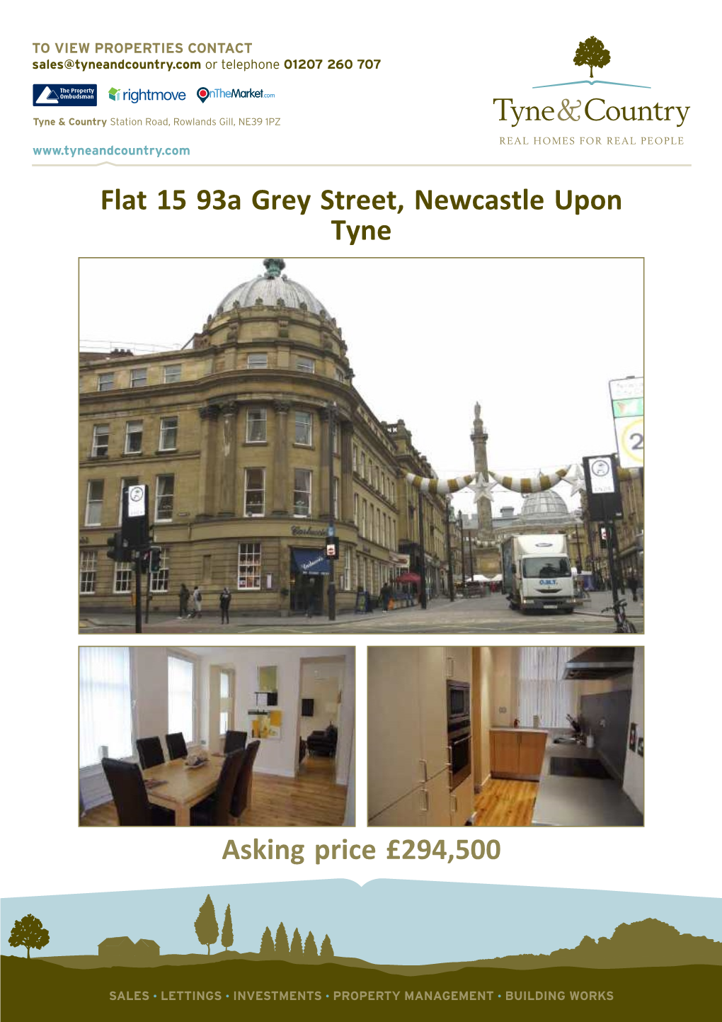 Tyne&Country Flat 15 93A Grey Street, Newcastle Upon Tyne