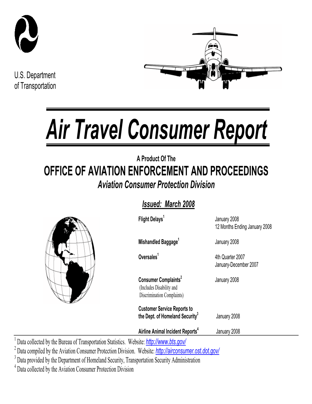 Air Travel Consumer Report