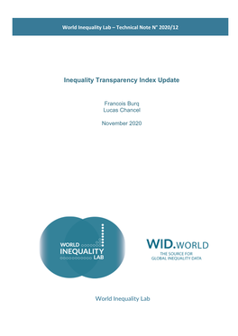 Inequality Transparency Index Update