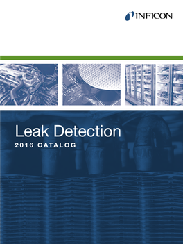 Leak Detection 2016 CATALOG