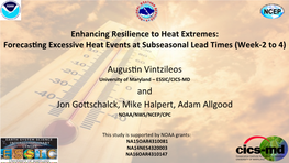 Forecasting Excessive Heat Events At