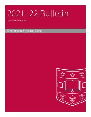2021-22 Bulletin: the Graduate School