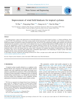 Improvement of Wind Field Hindcasts for Tropical Cyclones