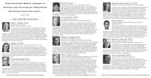 Distinguished World Leaders in Science and Technology Mentoring