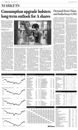 Consumption Upgrade Bolsters Longterm Outlook for a Shares