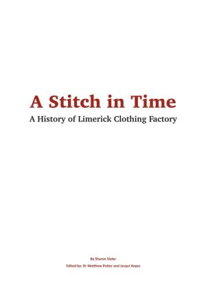 A Stitch in Time a History of Limerick Clothing Factory