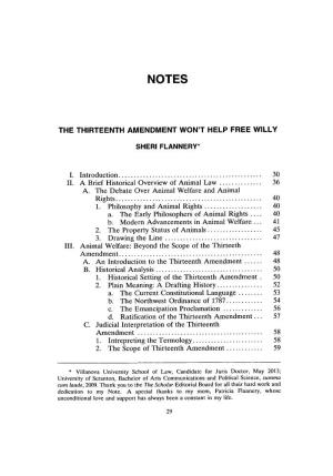Thirteenth Amendment Won't Help Free Willy
