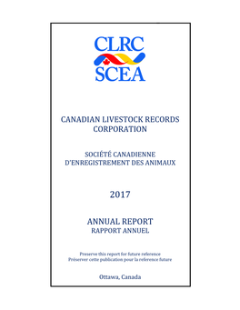 Annual Report Rapport Annuel