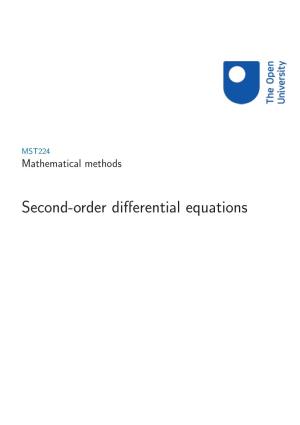 Second-Order Differential Equations