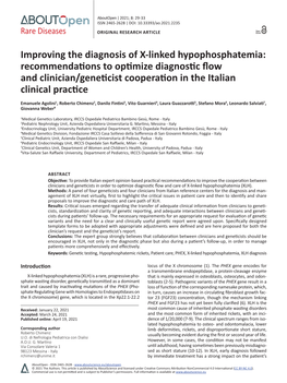 Improving the Diagnosis of X-Linked Hypophosphatemia