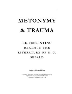 Metonymy & Trauma