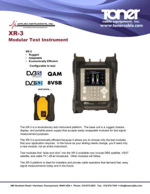 XR-3 Modular Test Instrument