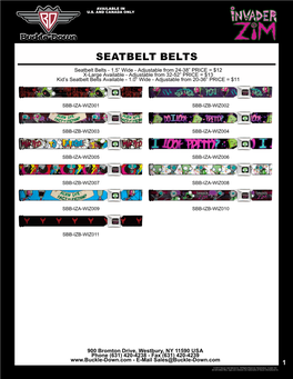 Seatbelt Belts