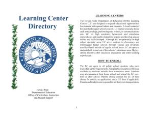 Learning Center Directory