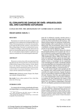 El Conjunto De Cangas De Onís: Arqueología Del Oro Castreno Asturiano