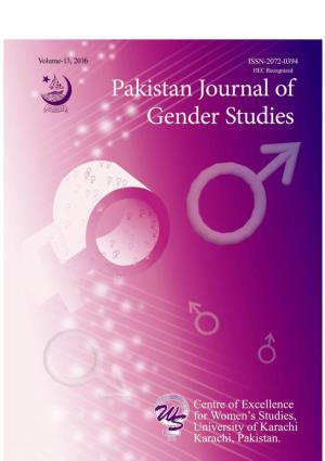 Pakistan Journal of Gender Studies: Annual